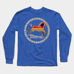 Protecting the people Gray Horse Long Sleeve T-Shirt